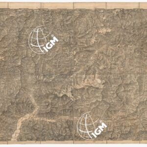 CARTA DEI VERSANTI MERIDIONALI E SETTENTRIONALI DELLE ALPI RETICHE CARNICHE E GIULIE - Foglio A 3 BORMIO