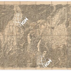 CARTA DEI VERSANTI MERIDIONALI E SETTENTRIONALI DELLE ALPI RETICHE CARNICHE E GIULIE - Foglio B 1 MONACO