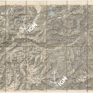 CARTA DEI VERSANTI MERIDIONALI E SETTENTRIONALI DELLE ALPI RETICHE CARNICHE E GIULIE - Foglio B 2 INNSBRUK