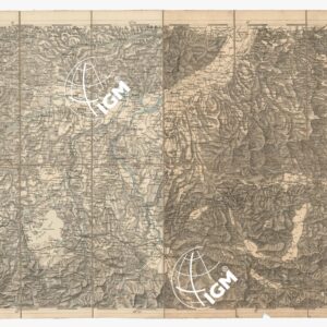 CARTA DEI VERSANTI MERIDIONALI E SETTENTRIONALI DELLE ALPI RETICHE CARNICHE E GIULIE - Foglio C 1 SALISBURGO