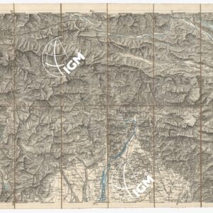 CARTA DEI VERSANTI MERIDIONALI E SETTENTRIONALI DELLE ALPI RETICHE CARNICHE E GIULIE - Foglio C 3 UDINE