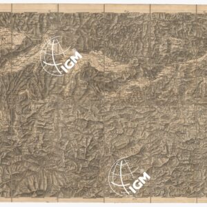 CARTA DEI VERSANTI MERIDIONALI E SETTENTRIONALI DELLE ALPI RETICHE CARNICHE - GIULIE - Foglio D 1 LINTZ