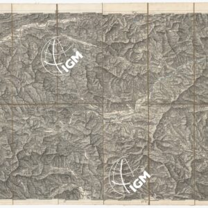 CARTA DEI VERSANTI MERIDIONALI E SETTENTRIONALI DELLE ALPI RETICHE CARNICHE - GIULIE - Foglio D 2 JUDENBURGO