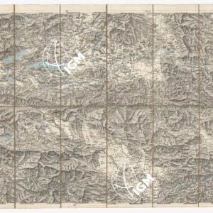 CARTA DEI VERSANTI MERIDIONALI E SETTENTRIONALI DELLE ALPI RETICHE CARNICHE - GIULIE- Foglio D 3 LUBIANA