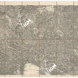 CARTA DEI VERSANTI MERIDIONALI E SETTENTRIONALI DELLE ALPI RETICHE CARNICHE - GIULIE- Foglio D 4 TRIESTE