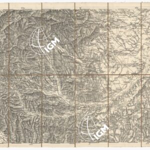 CARTA DEI VERSANTI MERIDIONALI E SETTENTRIONALI DELLE ALPI RETICHE CARNICHE - GIULIE - Foglio E 2 GRATZ