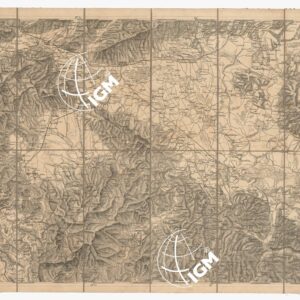 CARTA DEI VERSANTI MERIDIONALI E SETTENTRIONALI DELLE ALPI RETICHE CARNICHE - GIULIE - Foglio E 4 AGRAM