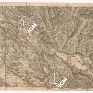 CARTA DEI VERSANTI MERIDIONALI E SETTENTRIONALI DELLE ALPI RETICHE CARNICHE - GIULIE - Foglio E 5 NOVI