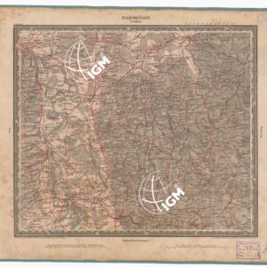 ATLAS VON SUDWEST DEUTSCHLAND UND DEN ALPENLAND - FOGLIO 7 - DARMSTAD - FRANKFURT