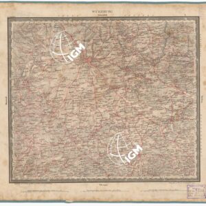 ATLAS VON SUDWEST DEUTSCHLAND UND DEN ALPENLAND - FOGLIO 8 - WURZBURG - SCHWEINFURTH