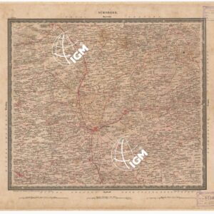 ATLAS VON SUDWEST DEUTSCHLAND UND DEN ALPENLAND - FOGLIO 9 - NURNBERG - BAYREUTH