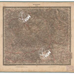 ATLAS VON SUDWEST DEUTSCHLAND UND DEN ALPENLAND - FOLGIO 14 -ELLWANGEN - WURZBURG