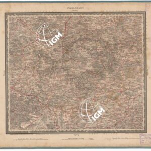 ATLAS VON SUDWEST DEUTSCHLAND UND DEN ALPENLAND - FOGLIO 15 - INGOLSTADT - NURNBERG