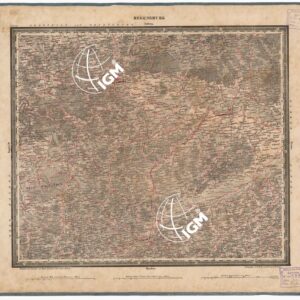 ATLAS VON SUDWEST DEUTSCHLAND UND DEN ALPENLAND - FOGLIO 16 - REGENSBURG - AMBERG