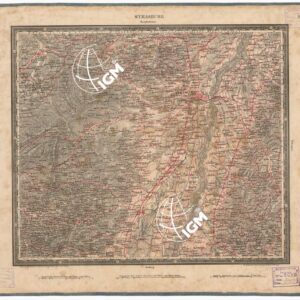 ATLAS VON SUDWEST DEUTSCHLAND UND DEN ALPENLAND - FOGLIO 18 - STRASBURG - ZWEYBRUCKEN