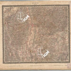 ATLAS VON SUDWEST DEUTSCHLAND UND DEN ALPENLAND - FOGLIO 21 - AUGSBURG - INGOLSTADT