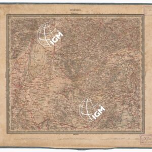 ATLAS VON SUDWEST DEUTSCHLAND UND DEN ALPENLAND - FOGLIO 22 - MUNCHEN - REGENSBURG