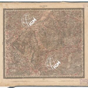 ATLAS VON SUDWEST DEUTSCHLAND UND DEN ALPENLAND - FOGLIO 23 - SALZBURG - PASSAU