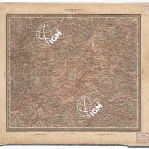 ATLAS VON SUDWEST DEUTSCHLAND UND DEN ALPENLAND - FOGLIO 25 - SCHAFFHAUSEN - TUBINGEN