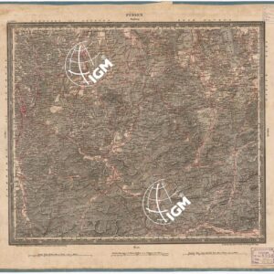 ATLAS VON SUDWEST DEUTSCHLAND UND DEN ALPENLAND - FOGLIO 27 - FUSSEN - AUGSBURG