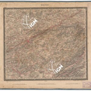 ATLAS VON SUDWEST DEUTSCHLAND UND DEN ALPENLAND - BESANCON 30