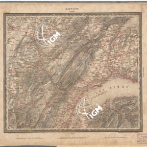 ATLAS VON SUDWEST DEUTSCHLAND UND DEN ALPENLAND - LAUSANNE 37