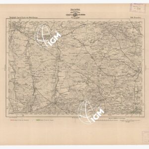 SPECIAL KARTE VON MITTEL EUROPA - BUNZLAU F 340