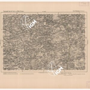 SPECIAL KARTE VON MITTEL EUROPA - PETROKOW F 344