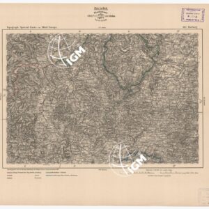 SPECIAL KARTE VON MITTEL EUROPA - MARBURG F 360