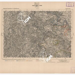 SPECIAL KARTE VON MITTEL EUROPA - HERSFELD F 361