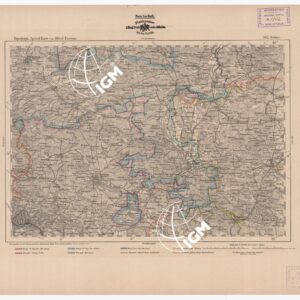 SPECIAL KARTE VON MITTEL EUROPA - ERFURT F 362