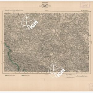 SPECIAL KARTE VON MITTEL EUROPA - HIRSCHBERG F 367