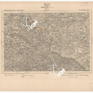 SPECIAL KARTE VON MITTEL EUROPA - KREUZBURG IN SCHLES F 370