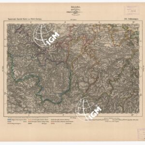SPECIAL KARTE VON MITTEL EUROPA - SCHLEUSINGEN F 391
