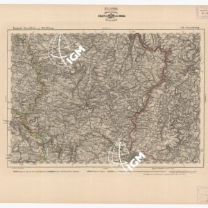 SPECIAL KARTE VON MITTEL EUROPA - LUXEMBURG F 446