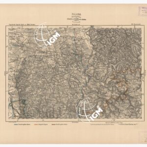 SPECIAL KARTE VON MITTEL EUROPA - DARMSTADT F 449