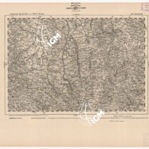 SPECIAL KARTE VON MITTEL EUROPA - LEITOMISCHL F 457