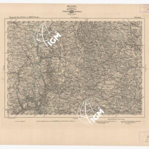 SPECIAL KARTE VON MITTEL EUROPA - METZ F 476