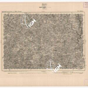 SPECIAL KARTE VON MITTEL EUROPA - KLATTAU F 484