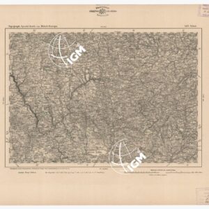 SPECIAL KARTE VON MITTEL EUROPA - TABOR F 485