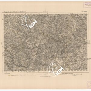 SPECIAL KARTE VON MITTEL EUROPA - BRUNN F 487