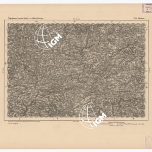 SPECIAL KARTE VON MITTEL EUROPA - ALENCON F 499