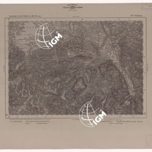 SPECIAL KARTE VON MITTEL EUROPA - SALZBURG F 603