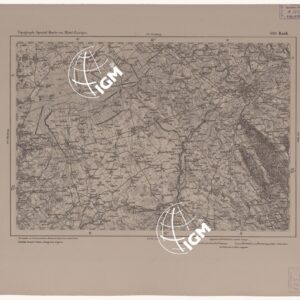 SPECIAL KARTE VON MITTEL EUROPA - RAAB F 608