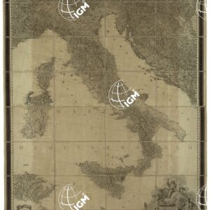 NUOVA CARTA DELL'ITALIA ESEGUITA A SPESE DI GIUSEPPE MOLINI LIBRAIO IN FIRENZE, SOTTO LA DIREZIONE DI GIO. ANTONIO RIZZI-ZANNONI, GEOGRAFO DI S. M. SICILIANA