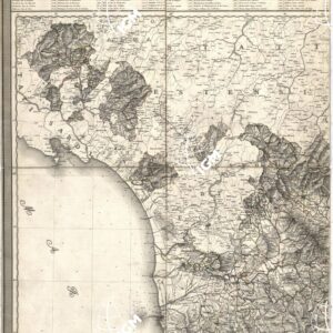 CARTA GEOMETRICA DELLA TOSCANA RICAVATA DAL VERO NELLA PROPORZIONE DI 1:200.000 E DEDICATA A S. A. I. E R. LEOPOLDO II, ECC., DA ECC., GIOVANNI INGHIRAMI. FIRENZE  - Foglio 1