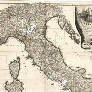 L'ITALIE PUBLIEE SOUS LES AUSPICES DE MONSEIGNEUR LE DUC D'ORLEANS PREMIER PRINCE DU SANG. PAR LE S. D'ANVILLE - ITALIA