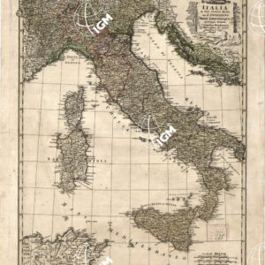 ITALIA IN SUOS STATUS DIVISA, EX D'ANVILLIANO RIZZI ZANNONI OQUE PROTOTYPIS DESUNTA. CURANTIBUS HOMANNIANIS HAEREDIBUS A° 1790. CUM PRIV. S. CAES. MAJEST.