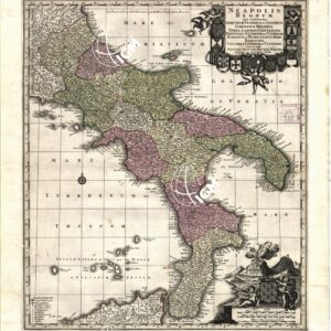 NEAPOLIS REGNUM QUO CONTINENTUR APRUTIUM ULTERIUS ET CITERIUS, ecc., ecc., - Regno di Napoli