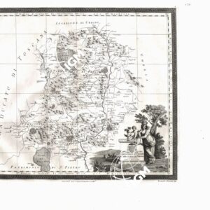 CARTA DEL TERRITORIO DI ORVIETO E PERUGIA. ROMA MDCCCIII